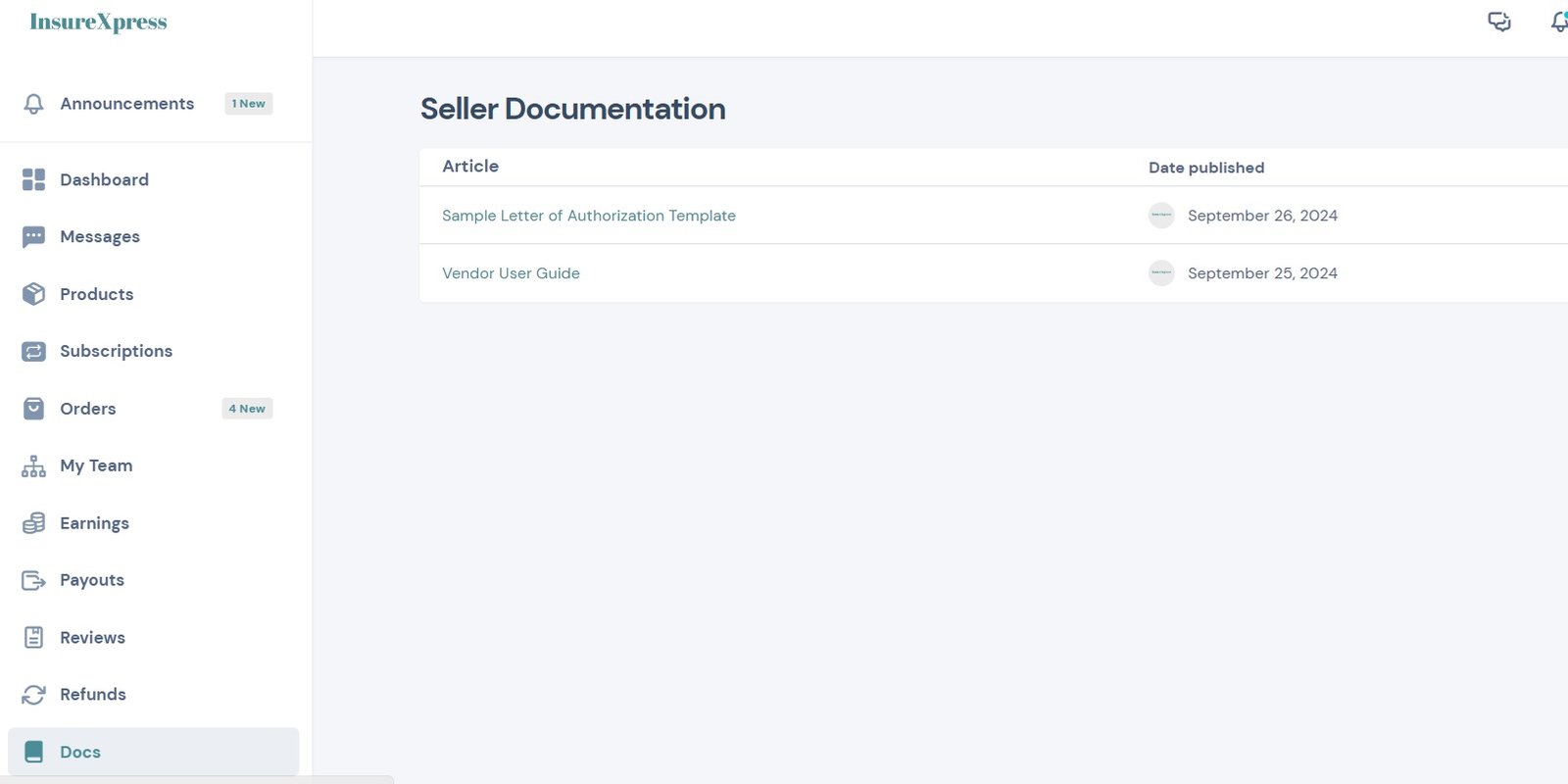 seller doc